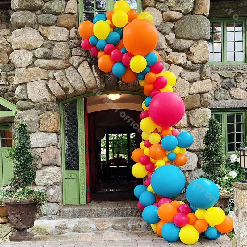 

129 шт., неоновые воздушные шары в стиле 80-х