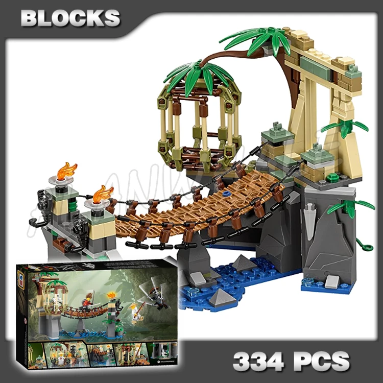 

334pcs New Master Falls Jungle Tree Bridge Thunder 10715 Building Blocks Assemble Toys Bricks Compatible with Model