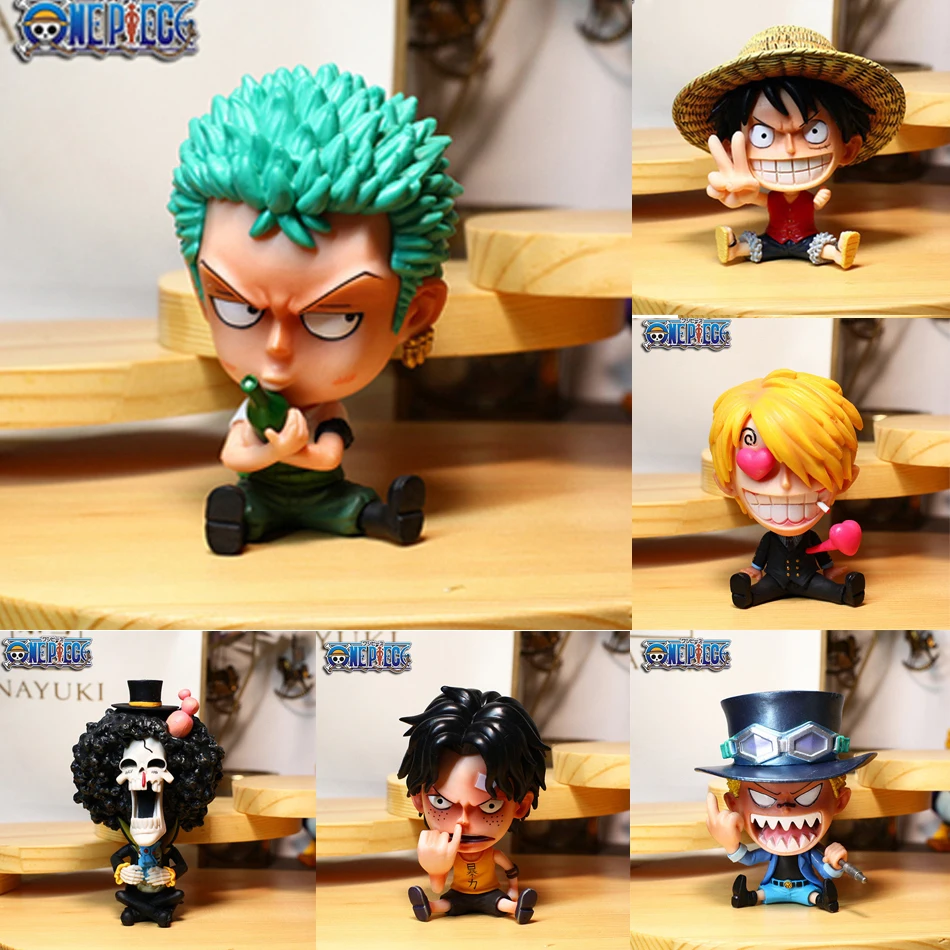 

8cm Anime One Piece Devil Fruit Users Buggy Crocodile Shanks Straw Hat Luffy Action Figure PVC Model Doll Toys Kids Gifts