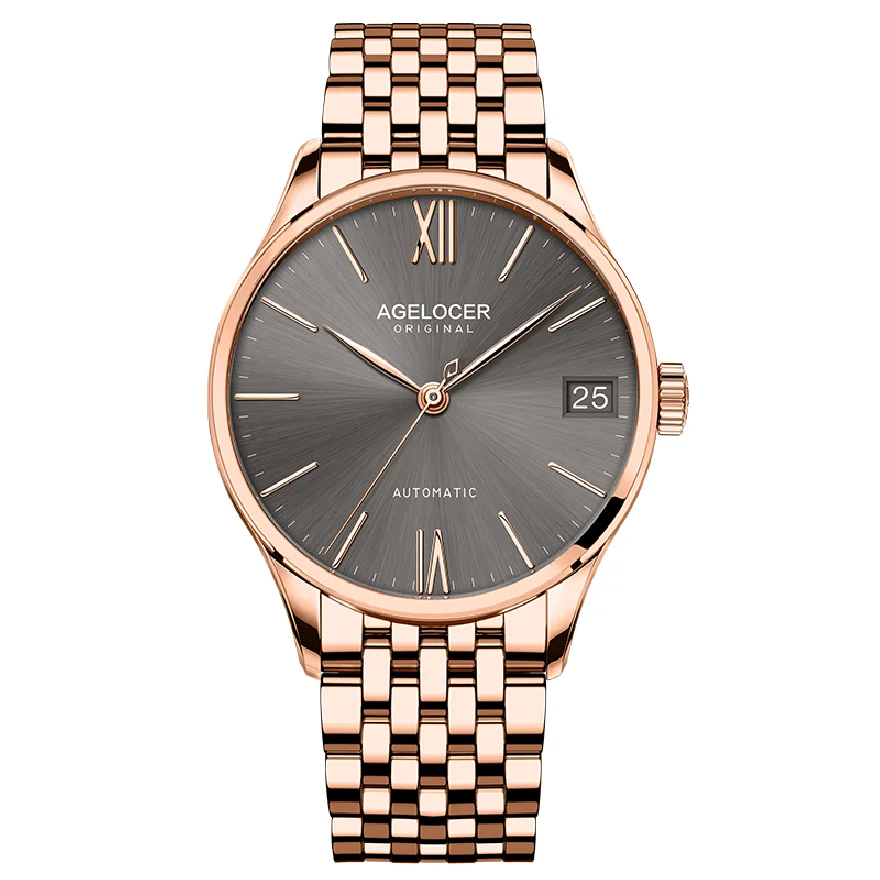 

Agelocer Design Top Brand Luxury Men Watches Automatic Gold Watch Men Power Reserve Waterproof Business Mechanical Wristwatch