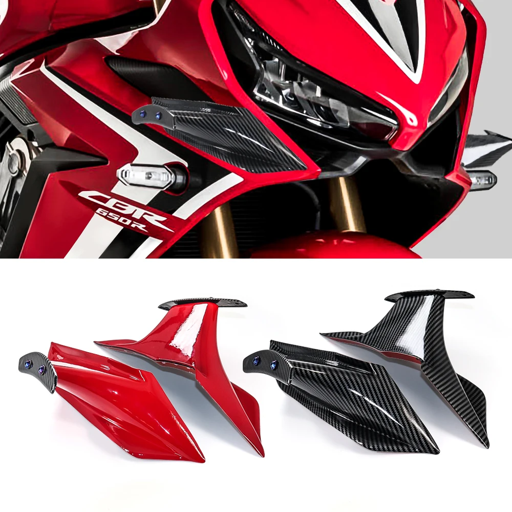 

Мотоциклетный аэродинамический комплект крыла для Honda CBR650R CBR650 CBR 650 R 650R 2019 - 2021 ABS крылья обтекатель спойлер фиксированный спойлер