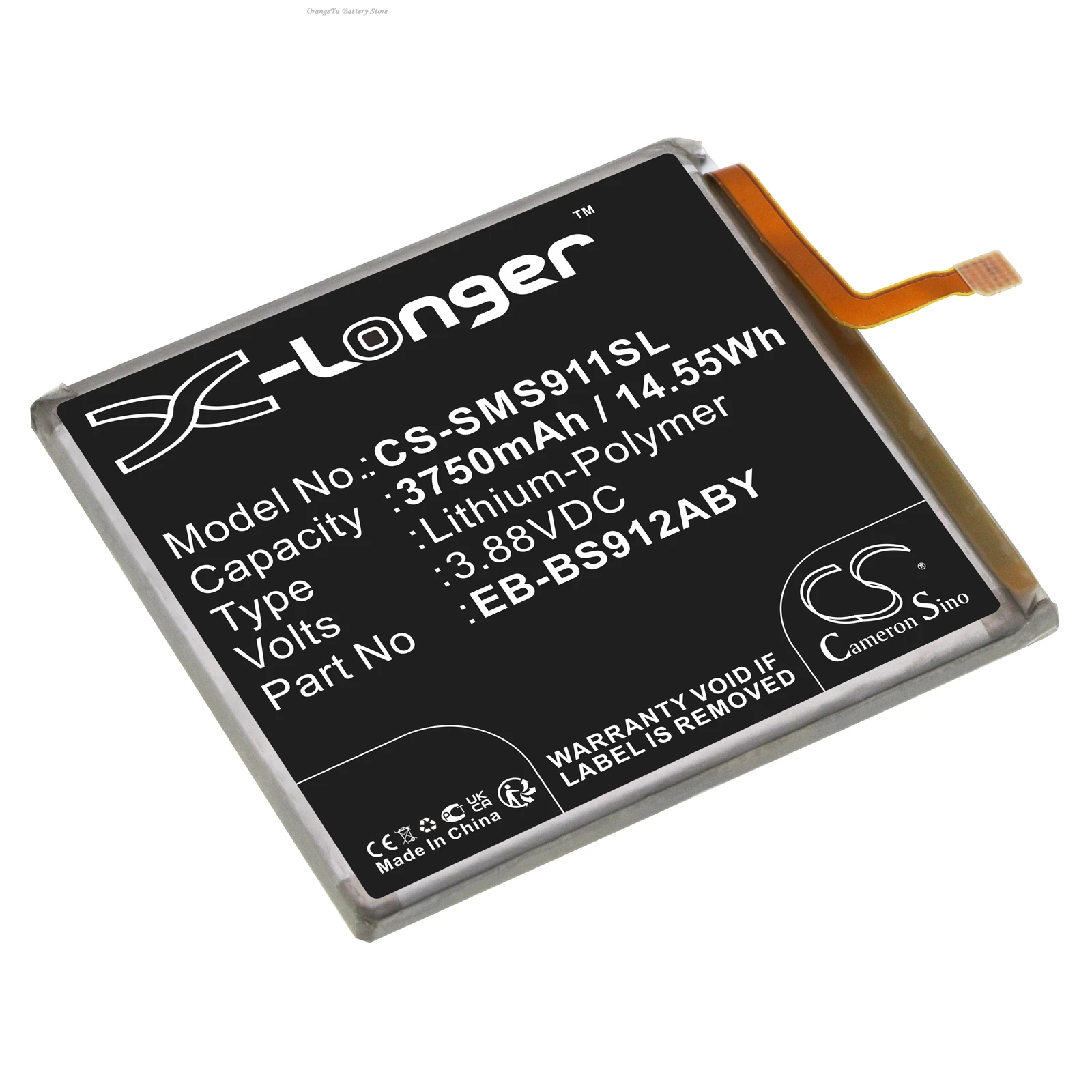 Фото Сменная батарея 3.88V 3750mAh EB-BS912ABY для Samsung Galaxy S23 5G SM-S911B SM-S911T SM-S911W SM-S9110 SM-S911N SM-S911J №3
