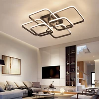 square ceiling light luminaire indoor for bedroom indoor decoration fixture living room hanging lamp ac 90 260v light fixture