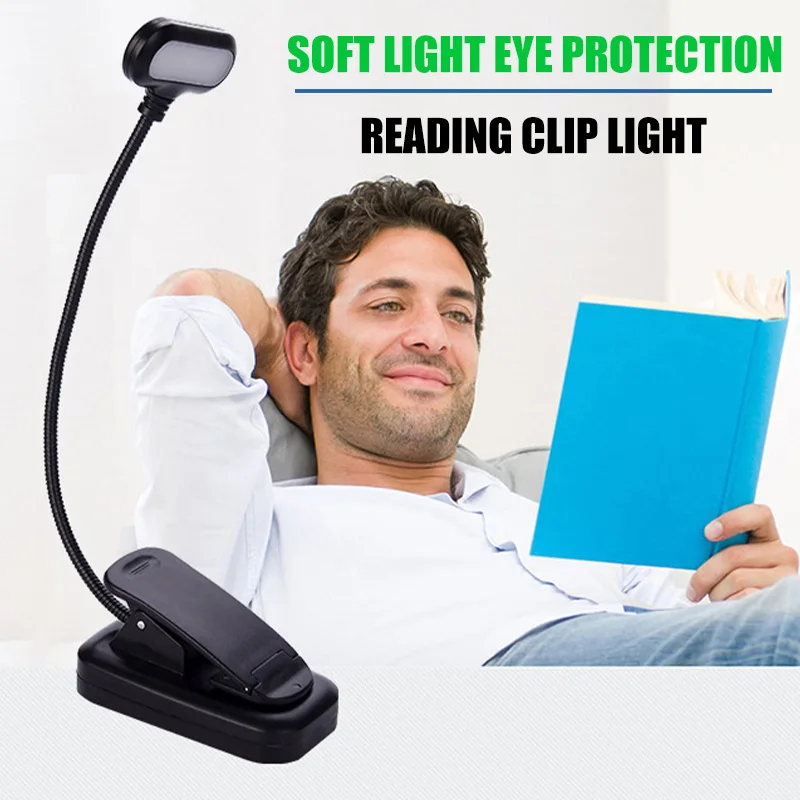 

Dimmable Foldable Table Lamp Eye Protection LED Read Creative Morden Desk Lamp With Clip USB Rechargeable Bedroom Bedside Lamp