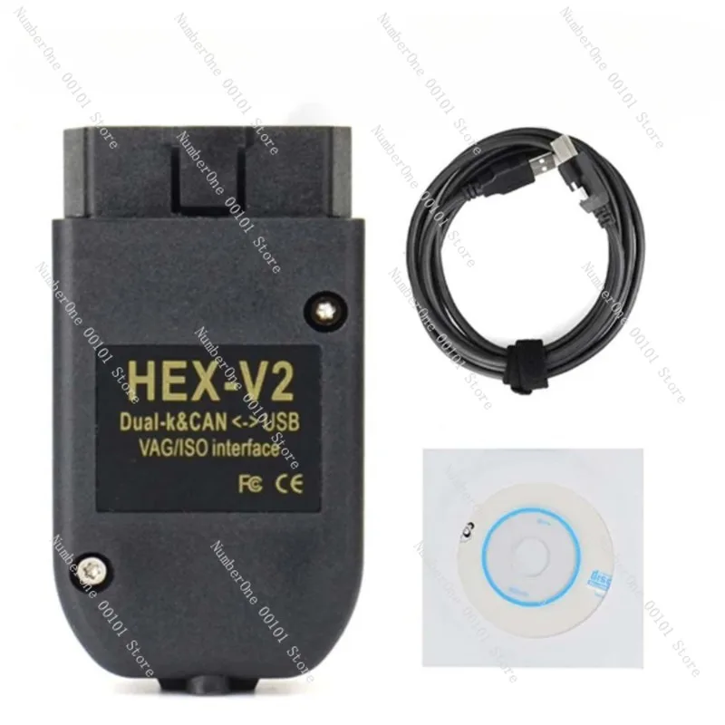 HEX V2 VAGCOM V22.10 V23.3 VCDS 5053 AT162 + FT232 Многоязычный 5054