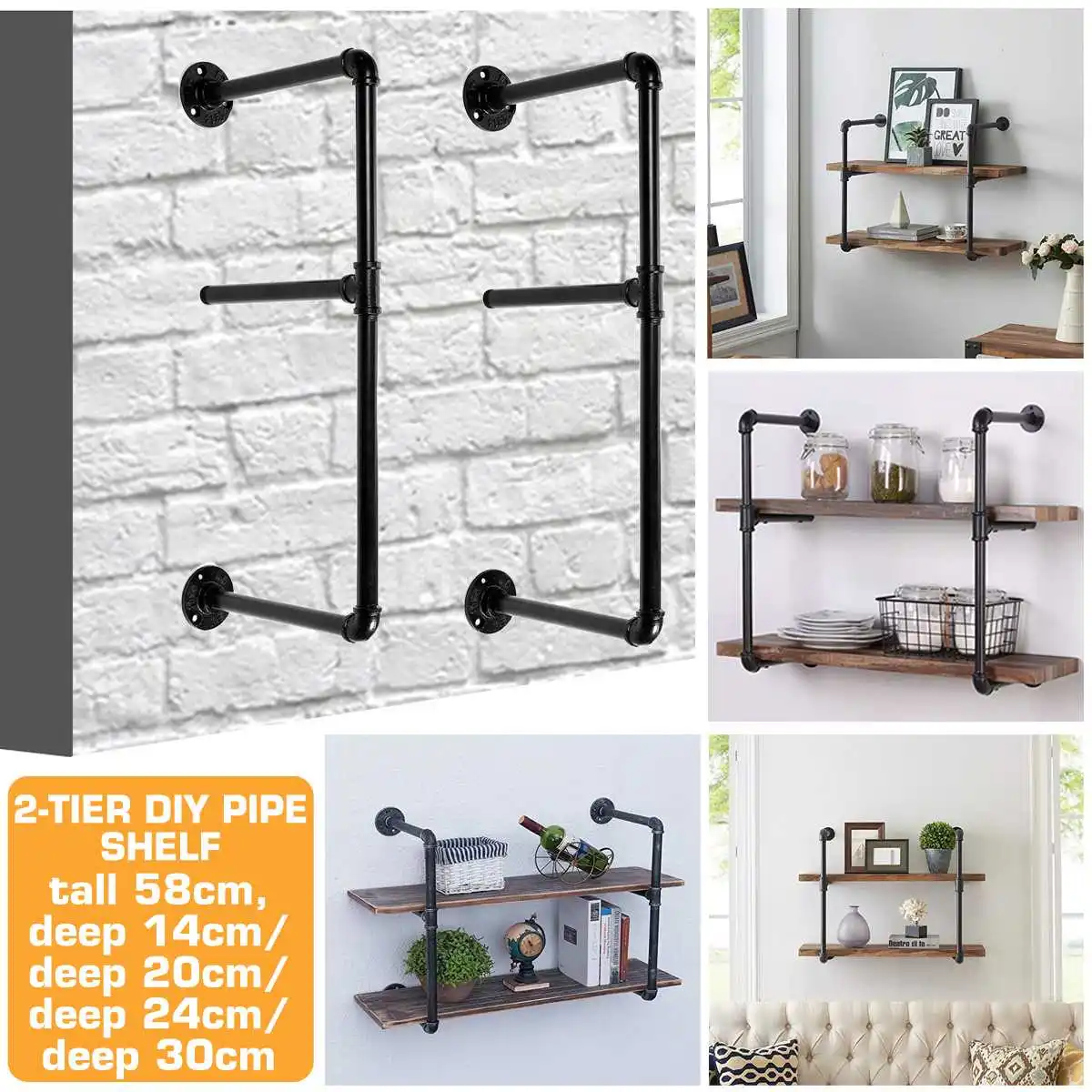 

2 шт., подвесные полки для хранения труб