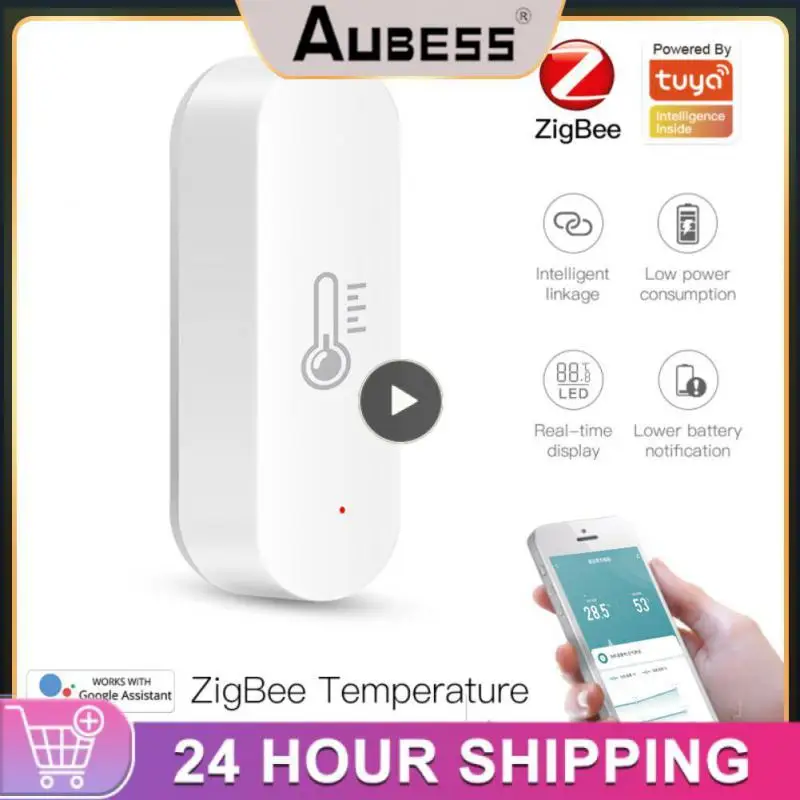 

Hygrometer Smart Life Tuya App Smart Life Tuya Zigbee Smart Temperature And Humidity Sensor Battery Powered Smart Home Security