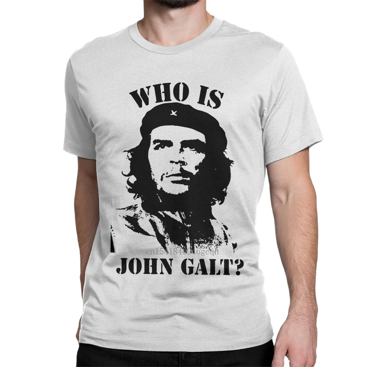 

Men "Who Is John Galt" Che Guevara Historical T Shirt Freedom Cuba Letters Print 100% Cotton Round Neck Clothes Gift Idea