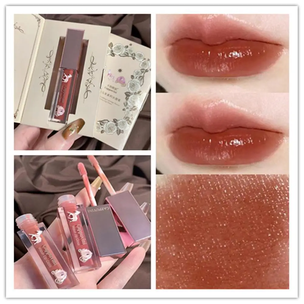 

Princess Wedding Series Mirror Lipstick Lip Glaze Lip Lip Makeup Lasting Waterproof Liquid Glaze Gloss Beauty Cosmetics Lon X7M9