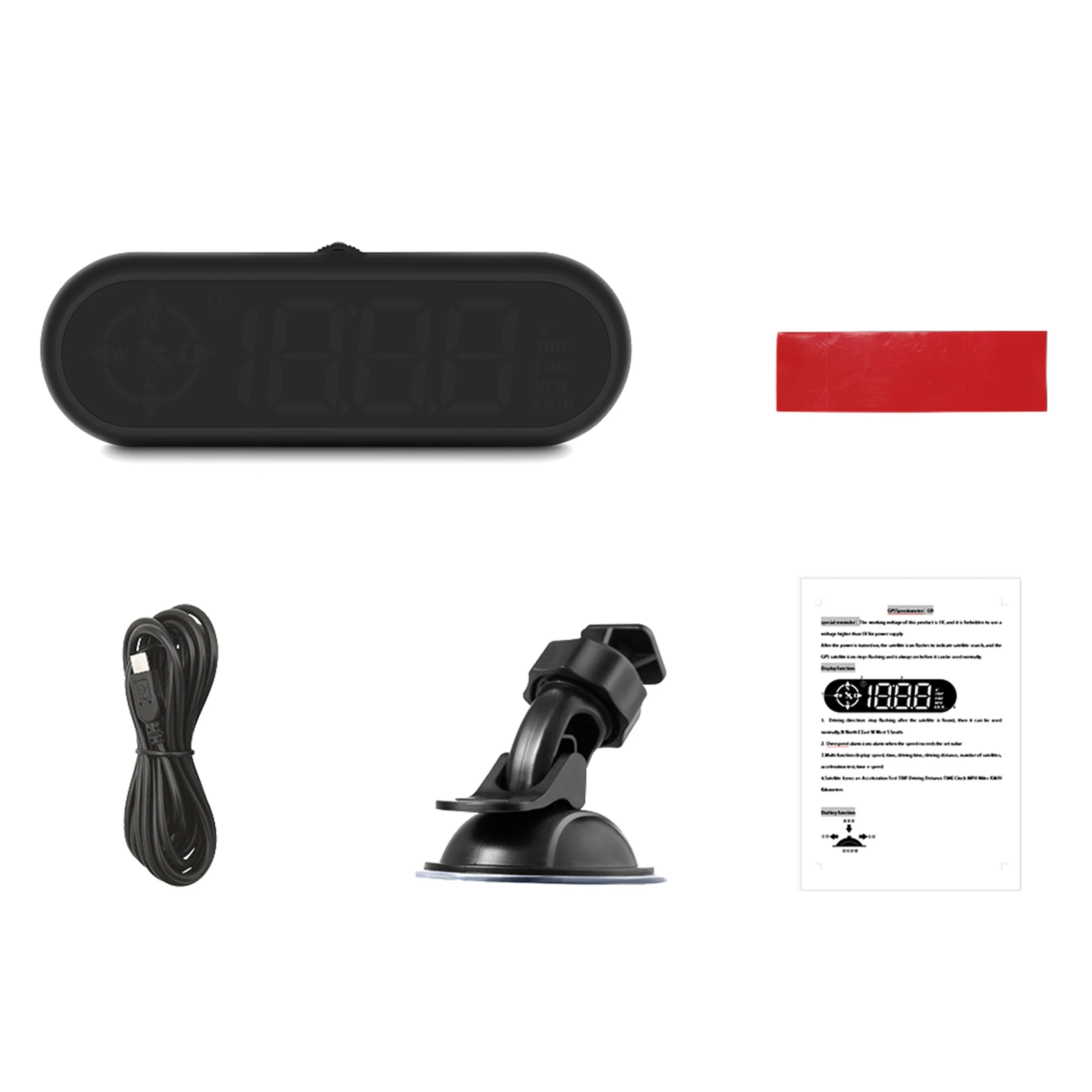 

G9 Auto HUD Safe Driving Assist Car Speedometer Alarm LED Display Fits All Car