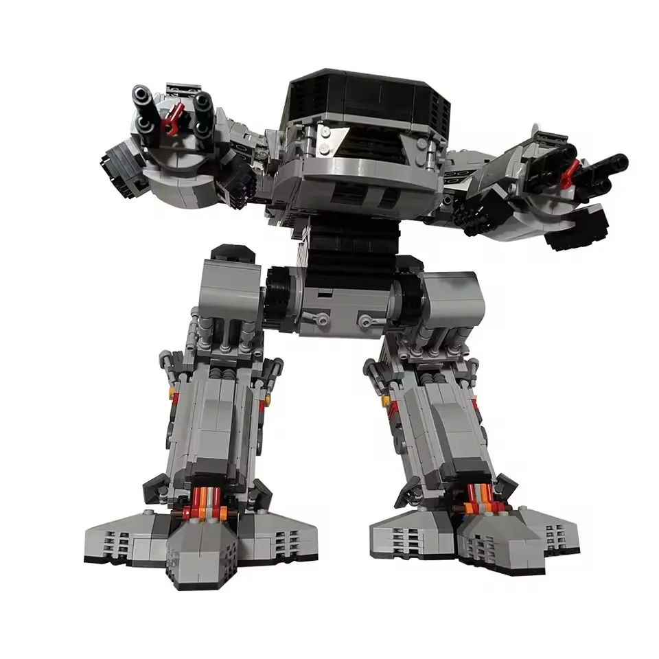 Фото Классические научные фильмы MOC ED-209 Полиции Модель робота для органов Меха Набор строительных блоков DIY Головоломка Игрушка в подарок №1