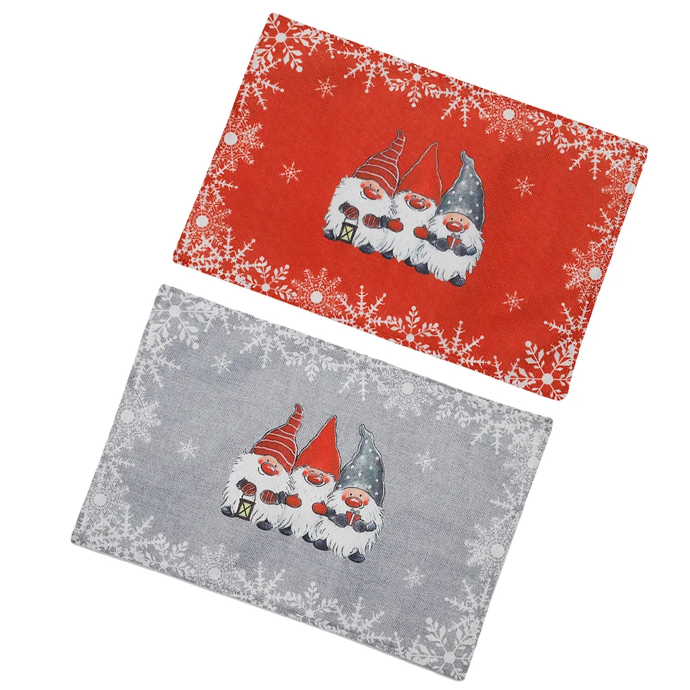 

Christmas Holiday Placemats Christmas Table Placemats Xmas Table Mats Christmas Dinner Mats Square Christmas Placemats