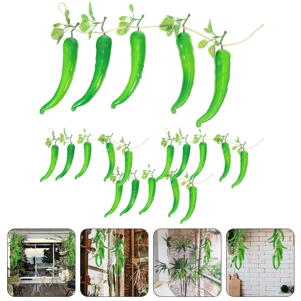 

Pepper Pendant Hanging Artificial Fake Hili Strings Window Artificiales Decorativas Simulation Pendants String Dry Wall Ornament