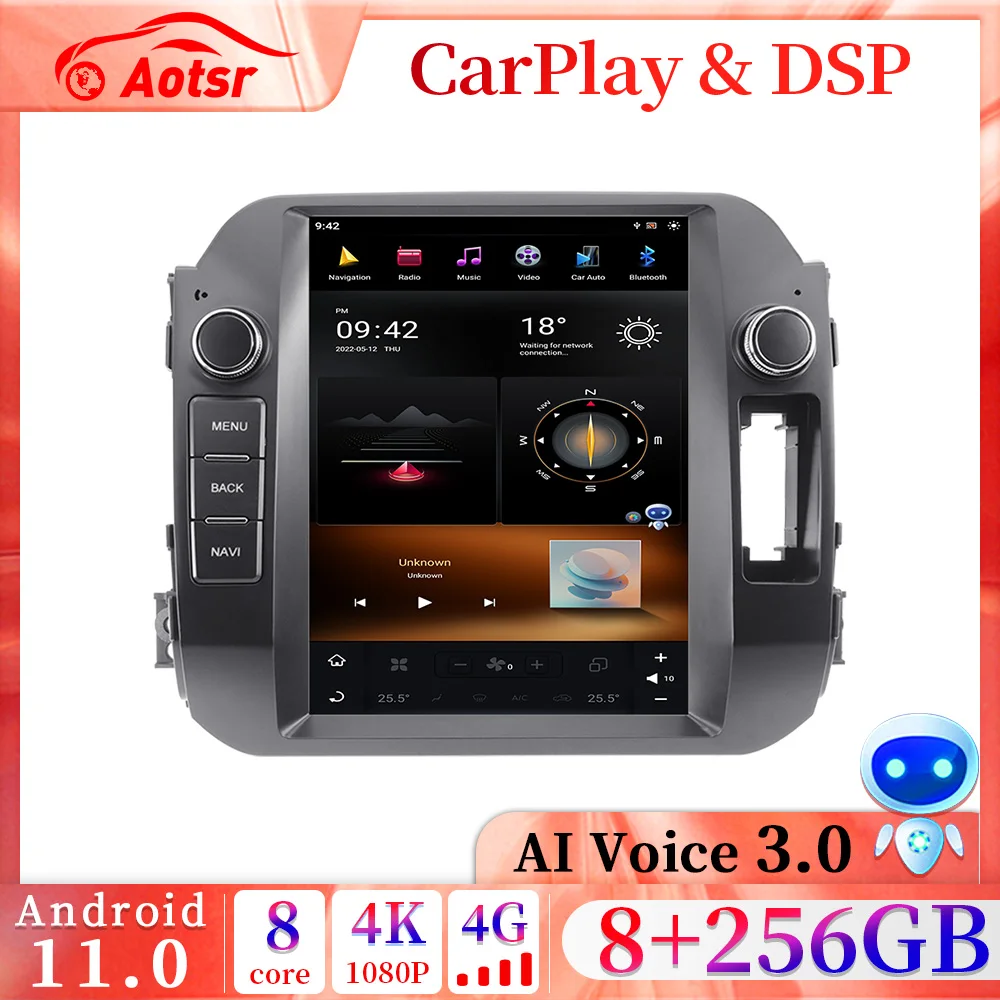 

2din Android 11.0 CarPlay Qualcomm 665 8+256GB Car Radio For KIA Sportage 2010 - 2016 GPS Navigation Multimedia Player Head Unit