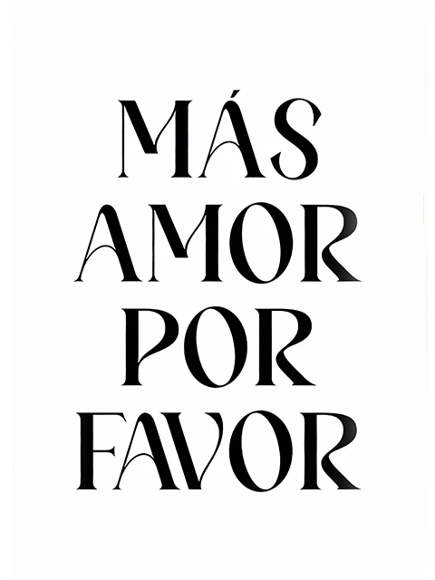 

Картина "More Mas Amor Por Favor" на холсте