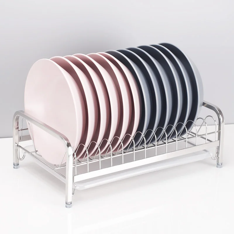 

Single-Layer Dish Rack Stainless Steel Kitchen Practical Storage Rack Plate Rack Dish Rack Kitchen Supplies Rack Holder