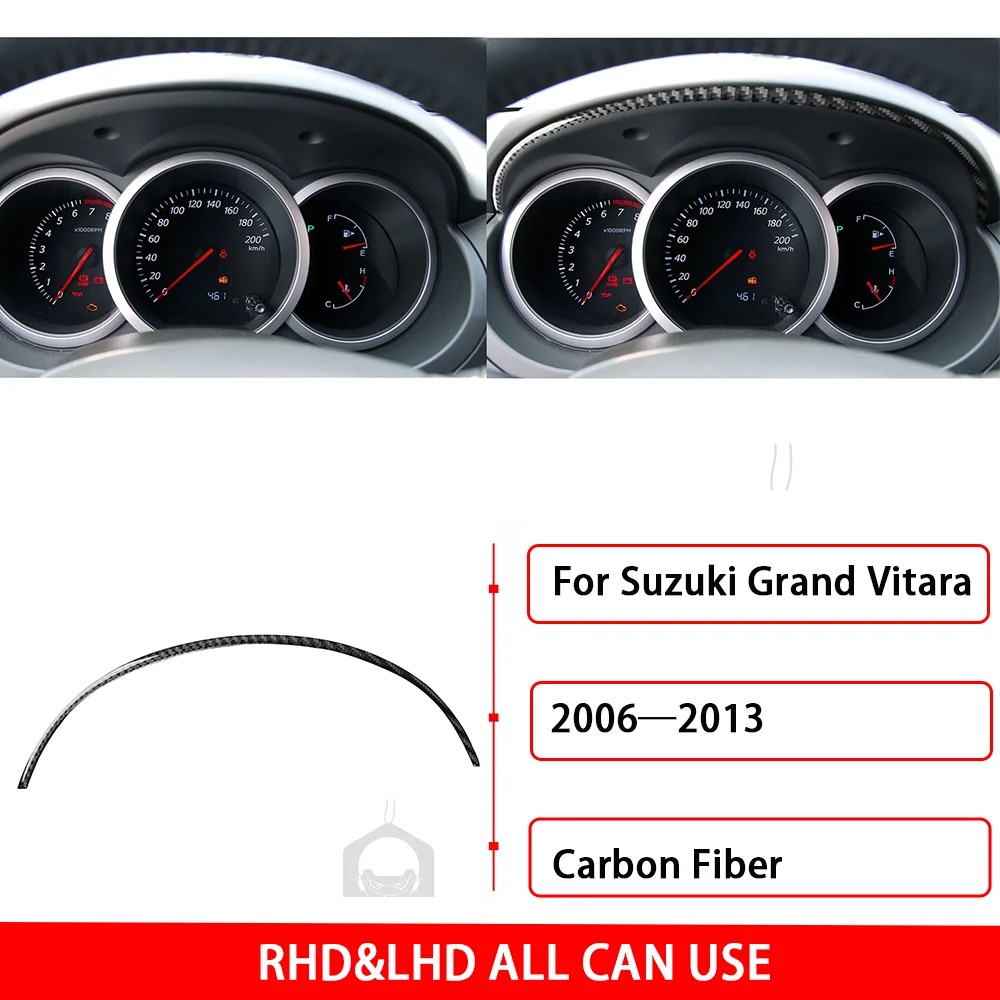 Для Suzuki Grand Vitara 2006-2013 автомобильные аксессуары из настоящего углеродного волокна