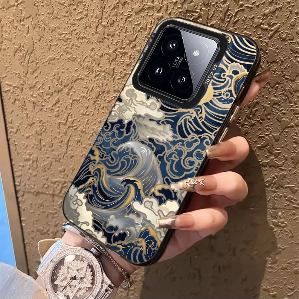 Фото Стильный чехол Art Waves для Xiaomi 17 Pro Max, 15T Pro, 14T Pro, 13T Pro, 12T Pro, Mi 11 Lite 5G, ударопрочный чехол IMD №1