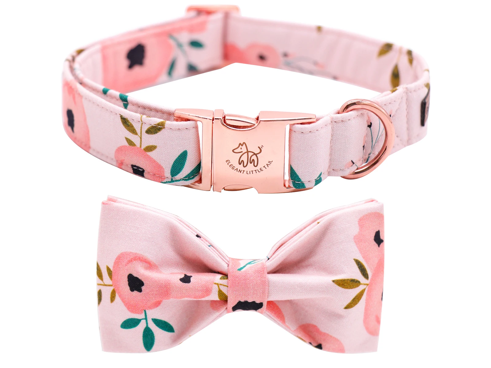 Elegant little tail Dog Collar with Bow, Comfortable Dog Bowtie, Bowtie Dog Collar Adjustable Dog Collars for Small Medium Large