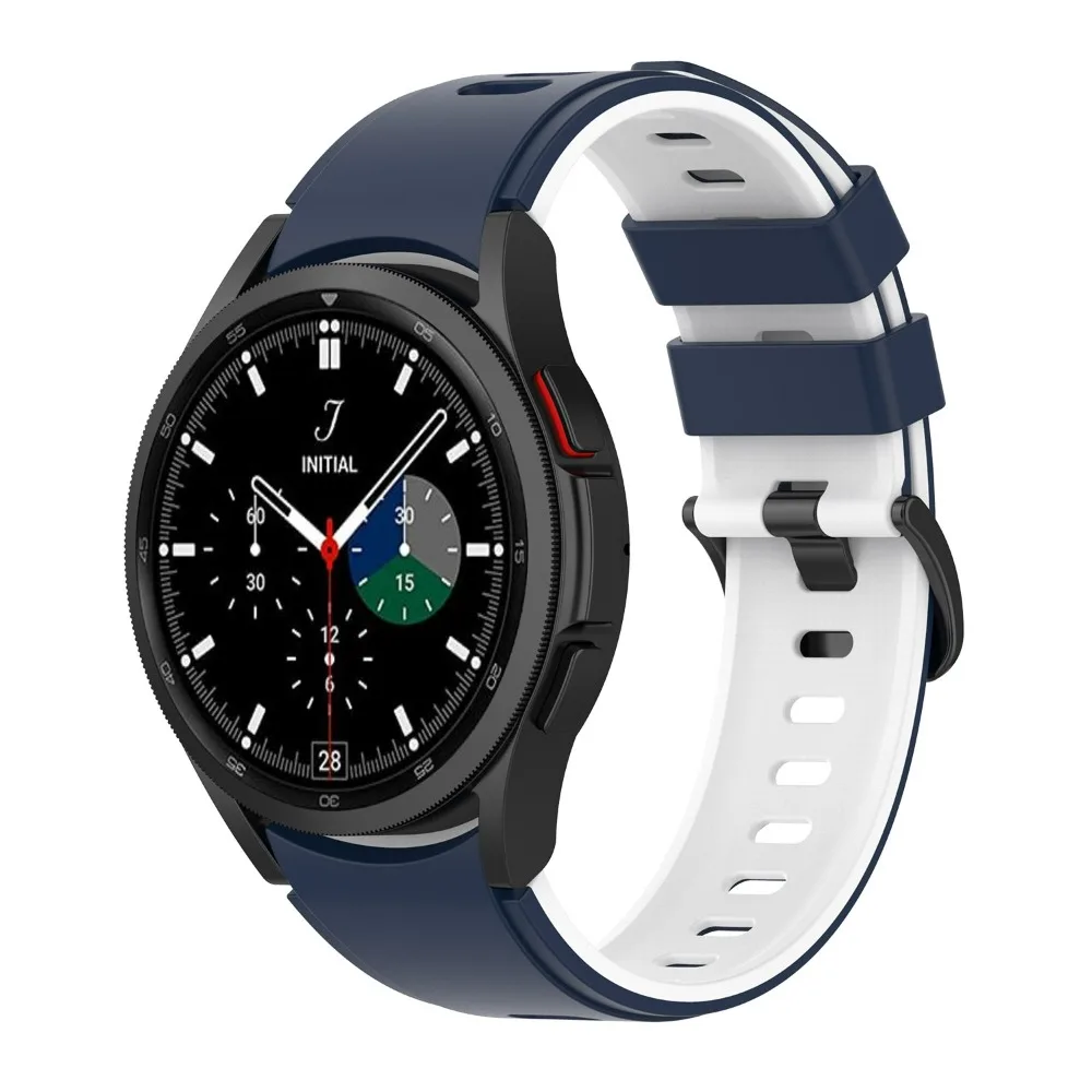 Фото Силиконовый ремешок для Samsung Galaxy Watch 4/5/6/7 44 мм 40 мм/Classic 46 мм 42 мм 47 мм 43 мм браслет для Samsung Watch 5pro 45 мм ремешок №3