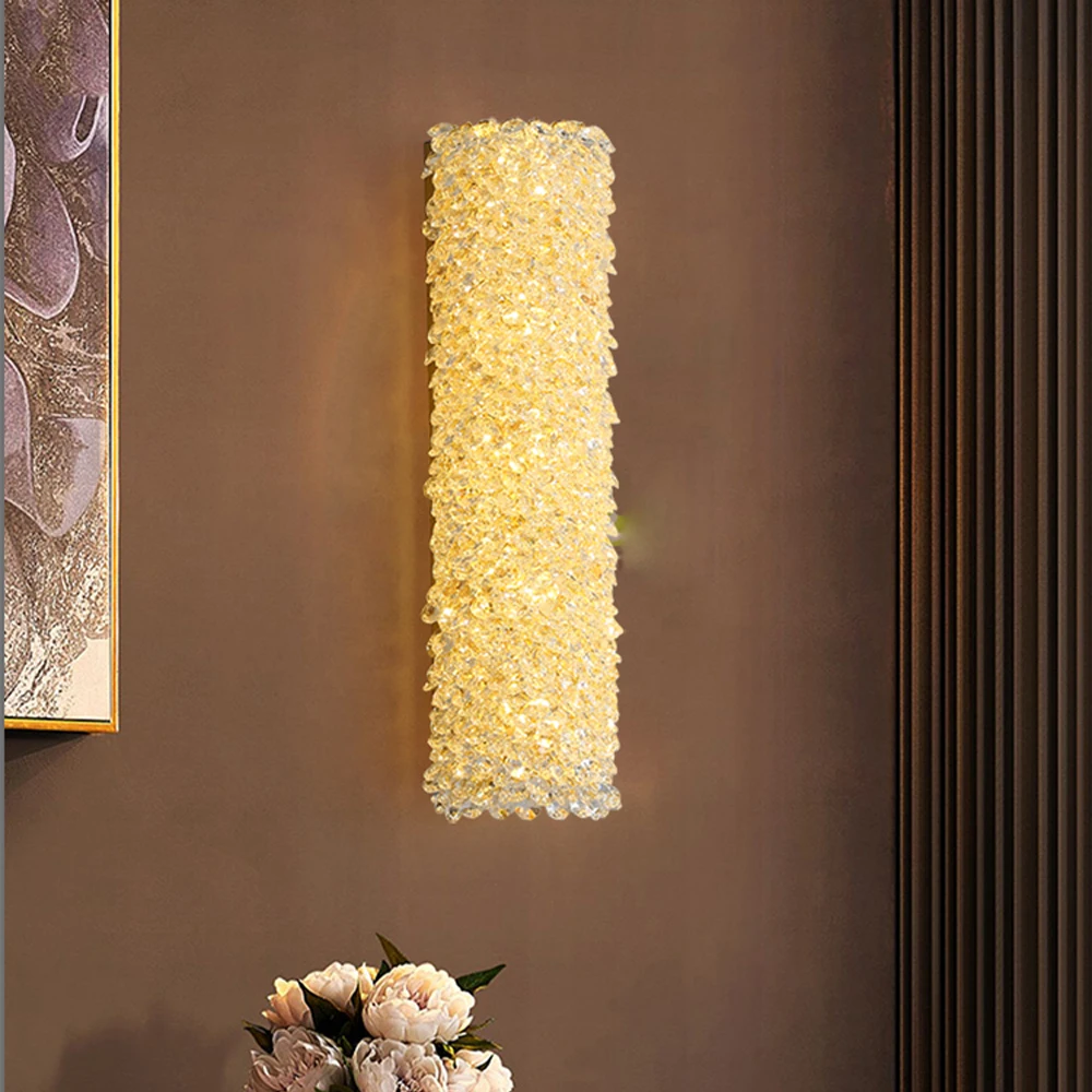 

Luxury Crystal Wall Lights For Living Room Hotel Indoor Home Wall decororation Bedside LED Sconce