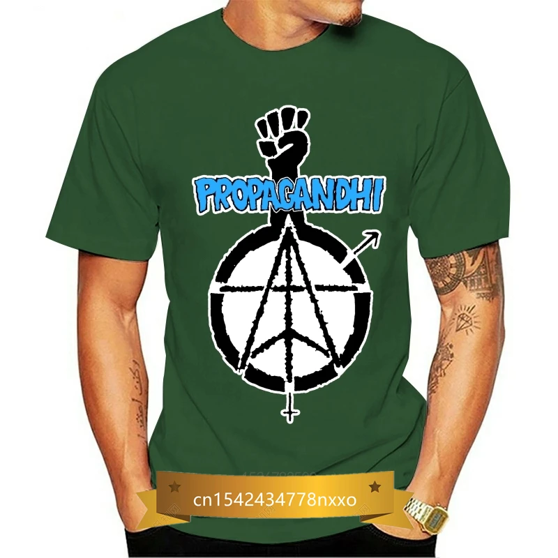 

Propagandhi men's white cuff shirt high quality casual printing shirt