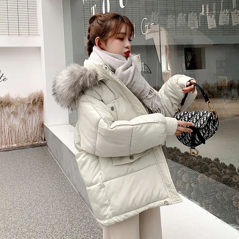 Women Short Korean Down Padded Jacket Loose Padded Bread Jacket Student Padded Winter Coats 2022 New Style Cotton-padded Jacket