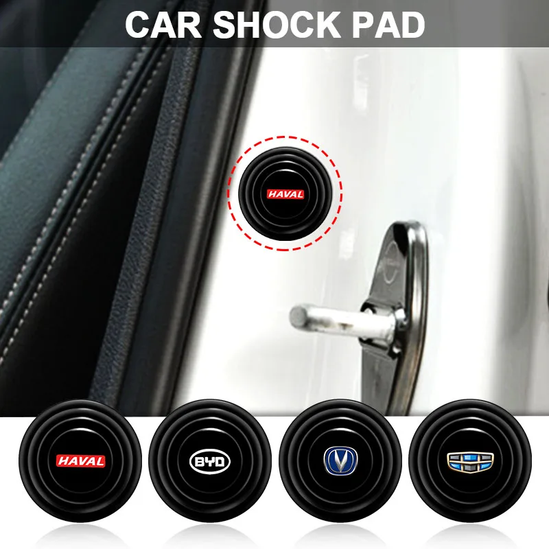 

4pcs Door Shock Absorber Gasket Sound Insulation Sticker for SsangYong Tivoli Grand Xlv Rodius Korando 2021 Rexton 2 Accessories