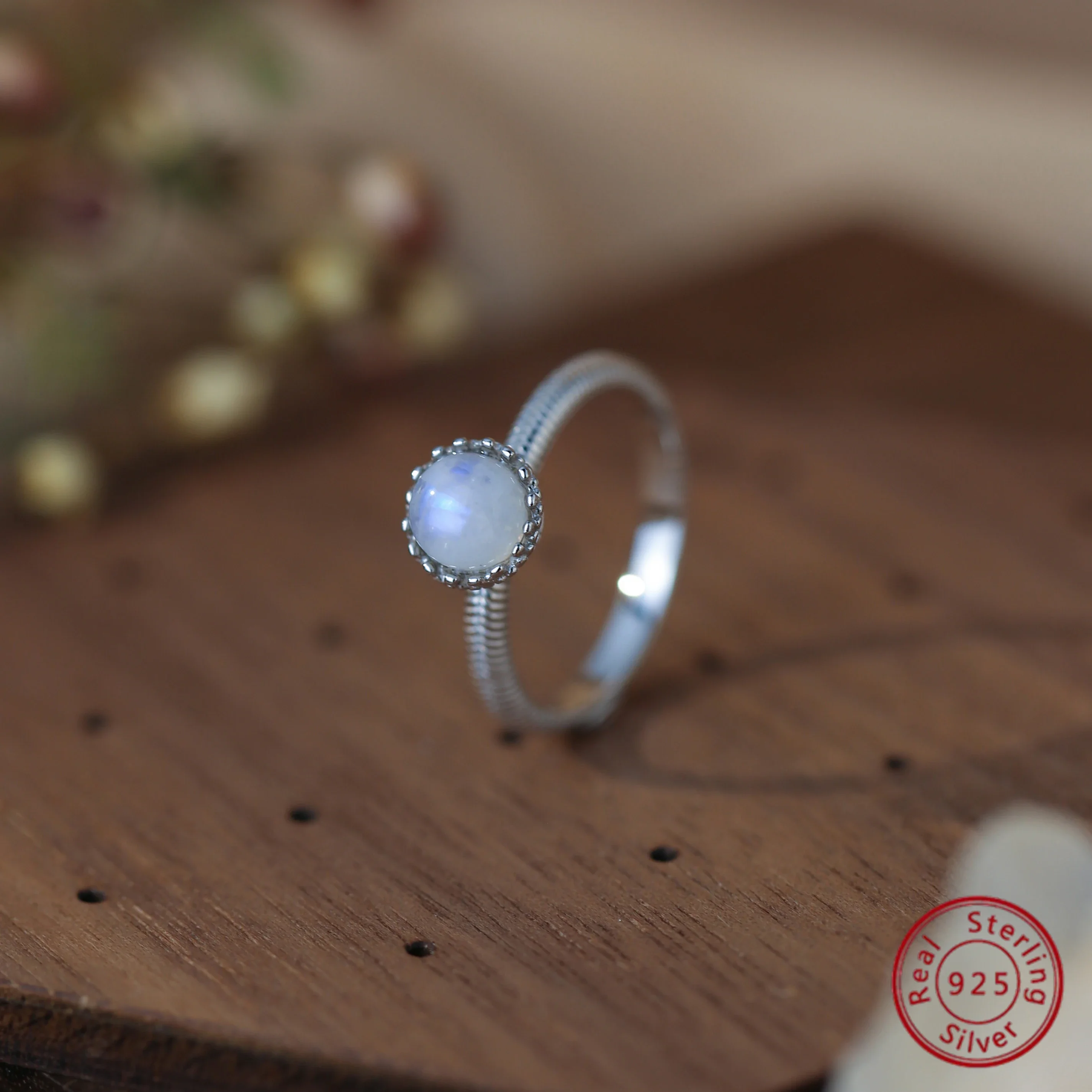 

Gorgeous S925 Moonstone Ring, Unique Gift for Her
