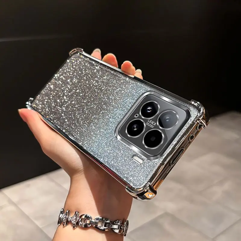 Фото Чехол для Xiaomi 17T Pro / Xiaomi 17T / Xiaomi 17T Pro, градиентный, блестящий, силиконовый, противоударный чехол-накладка №3