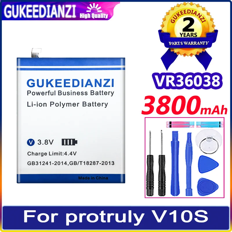 

VR36038 3800mAh Large Capacity Mobile Phone Replacement Battery For protruly V10S High Quality Battery Li-polym Bateria