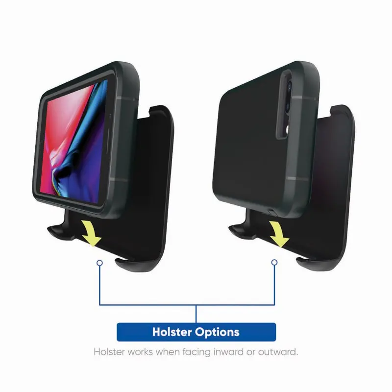 2023 new for Rugged Phone Case with Holster for iPhone 6 Plus, 7 Plus, 8 Plus - Black