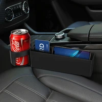car seat crevice storage box slot multi function organizer car foldable quilted cup holder car interior accessories car storage