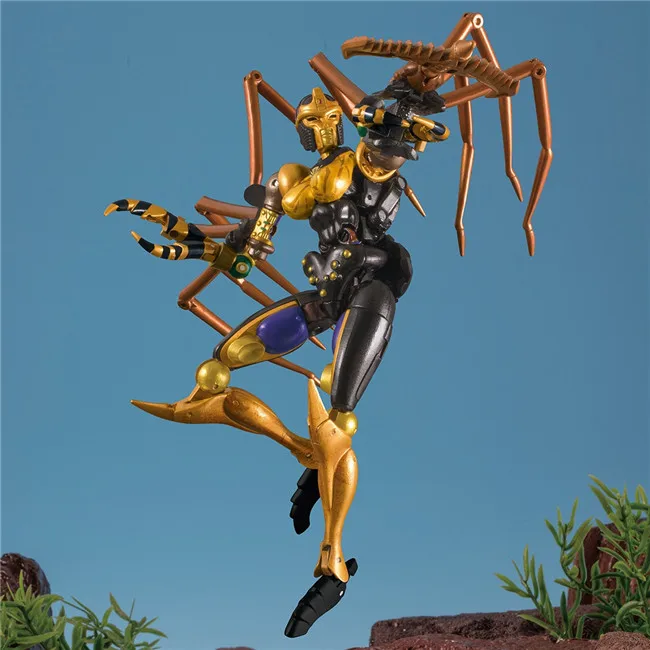 

Anime Tkr Transformation Bw Mp-46 Mp46 Beast Wars Blackarachnid Mm001 Alloy Splier Warrior Mini Action Figure Model Robot Toys