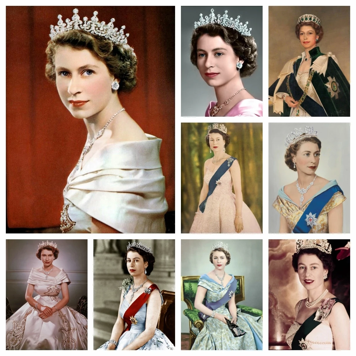 5D DIY Diamond Rhinestones Painting Queen Elizabeth II Of England Cross Stitch Embroidery Picture Mosaic Drill Living Room Decor