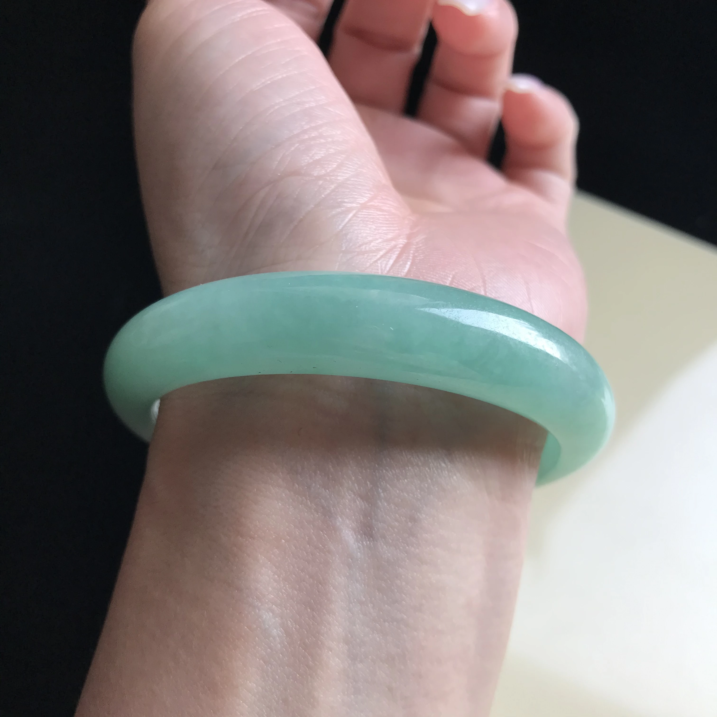 

Burma 100%Genuine High-end Jadeite Bracelet Jewelry Jade Bangles For Women 55mm (With Certificate)