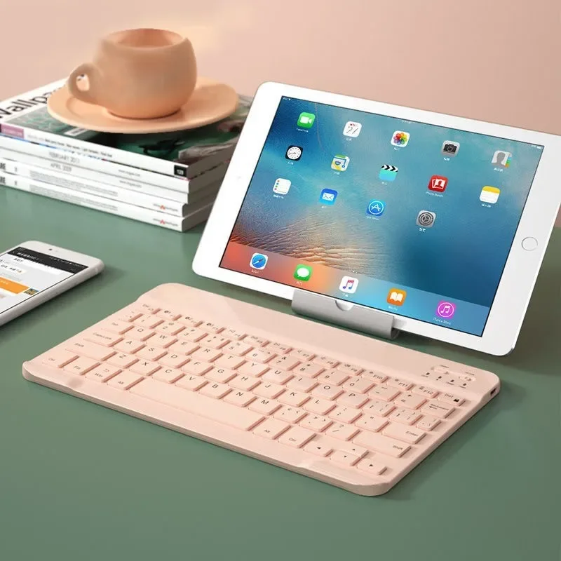 Ультратонкая портативная Bluetooth-клавиатура для мобильных планшетов совместима с