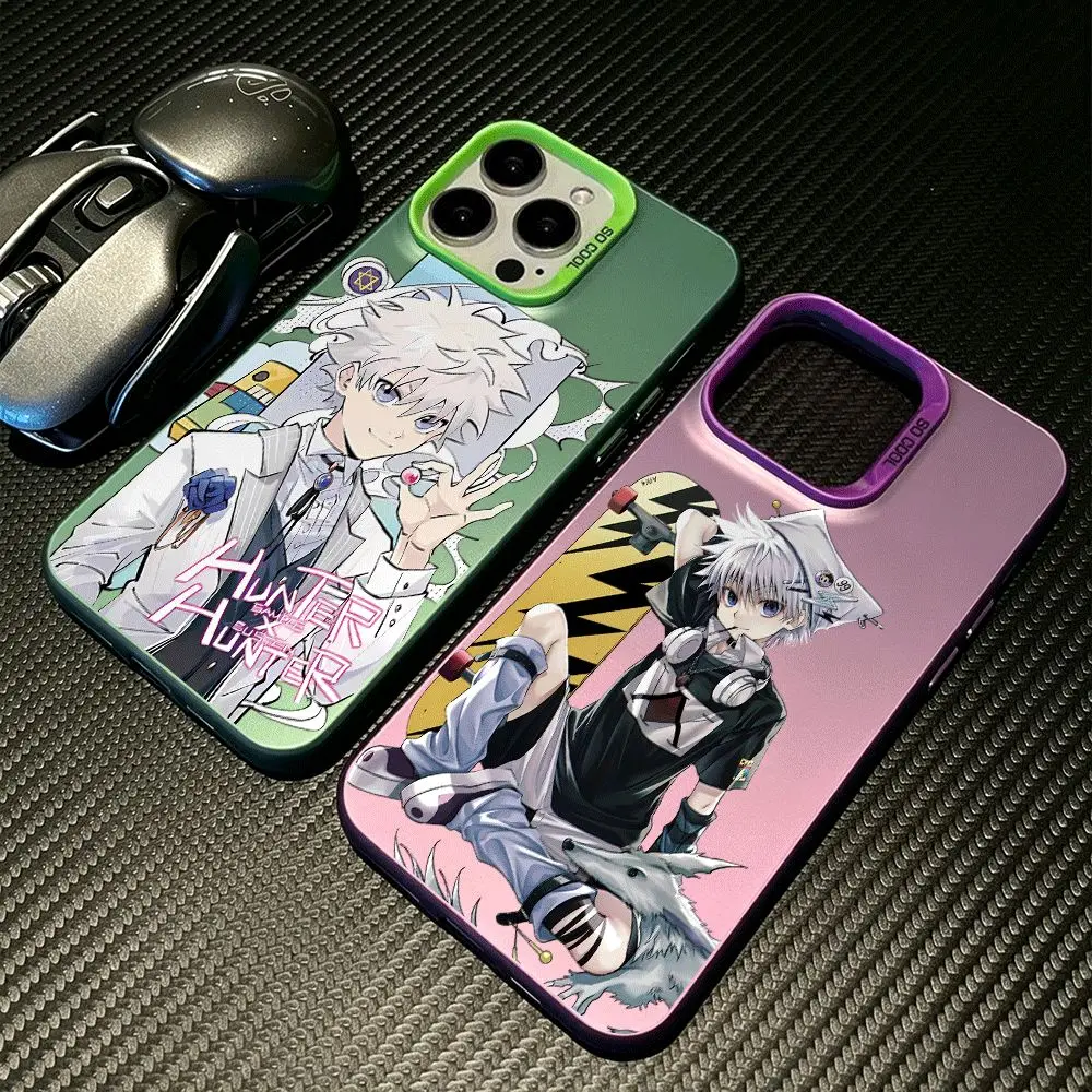 Фото Чехол для телефона HUNTER×HUNTER Killua для Samsung Galaxy A56 A55 A54 A53 A52 A26 A17 A16 A12 A07 A06 4G 5G, серебристый, жесткий чехол №3