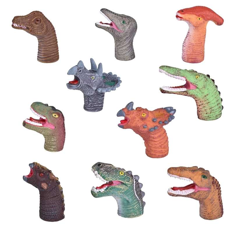 

Dinosaur Finger Puppets Realistic Dinosaur Finger Toy For Children's Day Gift Birthday Party Supplies Favors Decoration