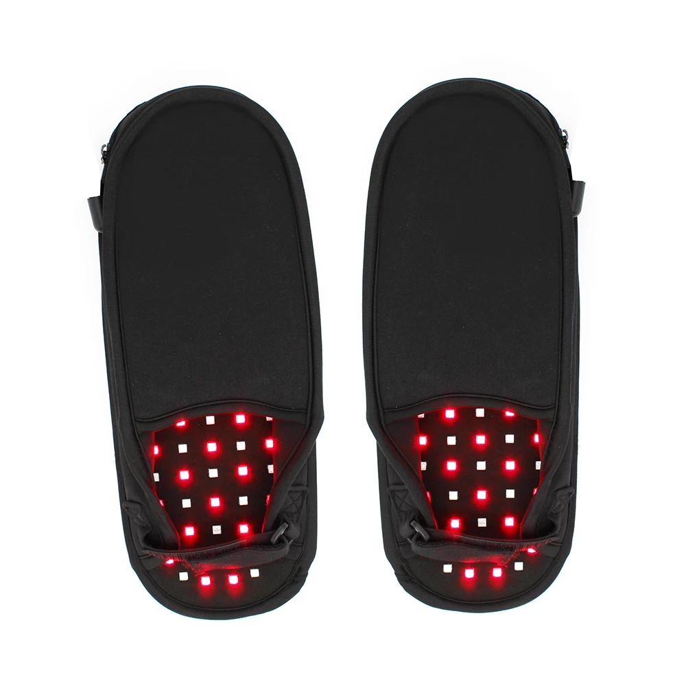 

Hot Sale 660nm 850nm Red Infrared Light Therapy Shoe For Foot Feet Toes Red Light Therapy Devices Slipper