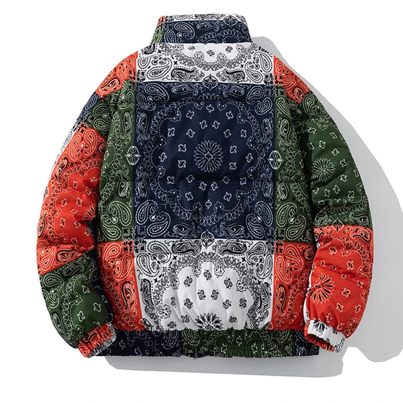 Бандана зимняя куртка-пуховик мужская модная корейская люксовая брендовая