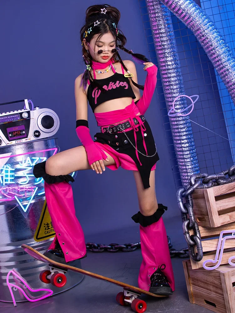 Детская модная одежда для джазовых танцев детская уличных в стиле хип-хоп модный