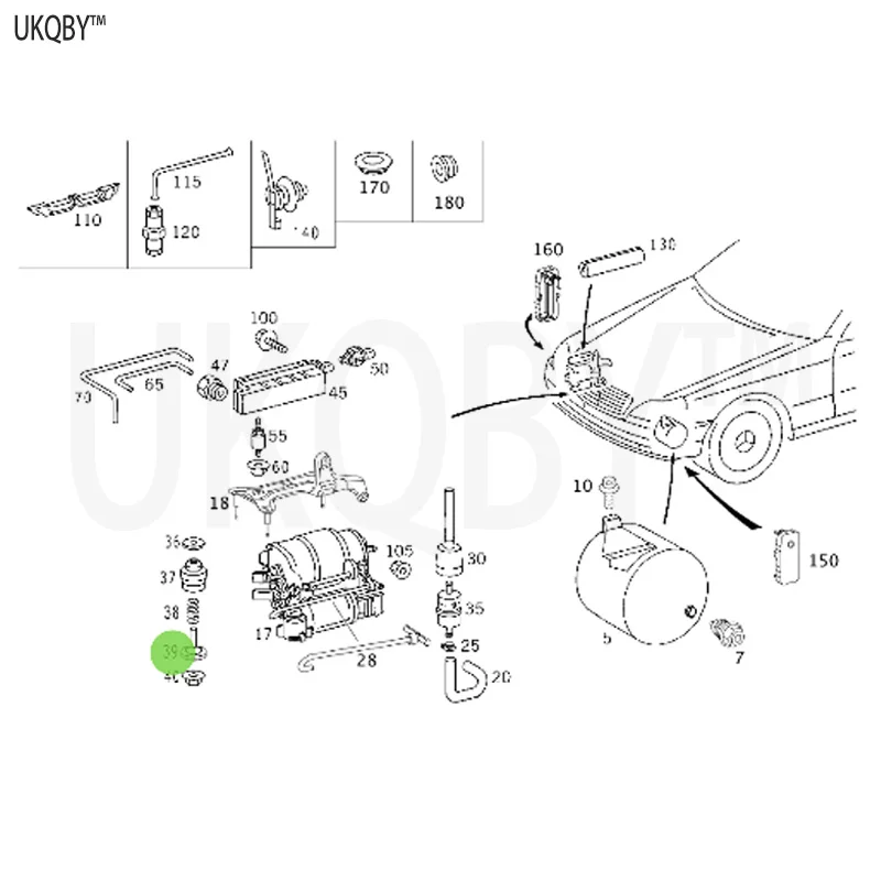 G er ma n Mer ce de s Be nz S 320 CDI [220.026] Me rc estilo 2203270253 проставка