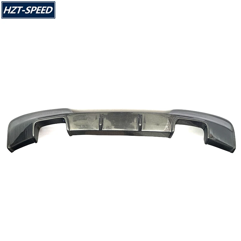 1 м стильный четыре выхлопных газов из углеродного волокна задний бампер
