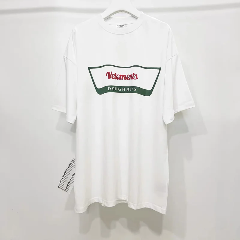 

2022SS Big Label Letters Print Vetements Short Sleeve Vetements T-Shirt Men Women Tops