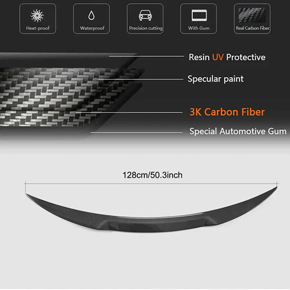 

Rear Trunk Spoiler Wing For 2017-2020 ALFA ROMEO GIULIA Sport Style Carbon Fiber