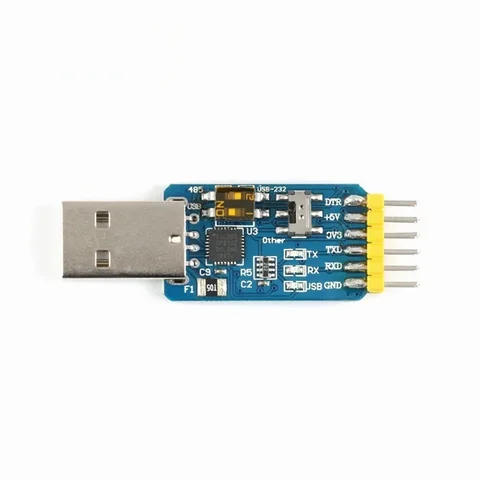 10 шт. новый USB CP2102 в TTL RS232 USB TTL в RS485 взаимное преобразование 6 в 1 модуль преобразования хороший