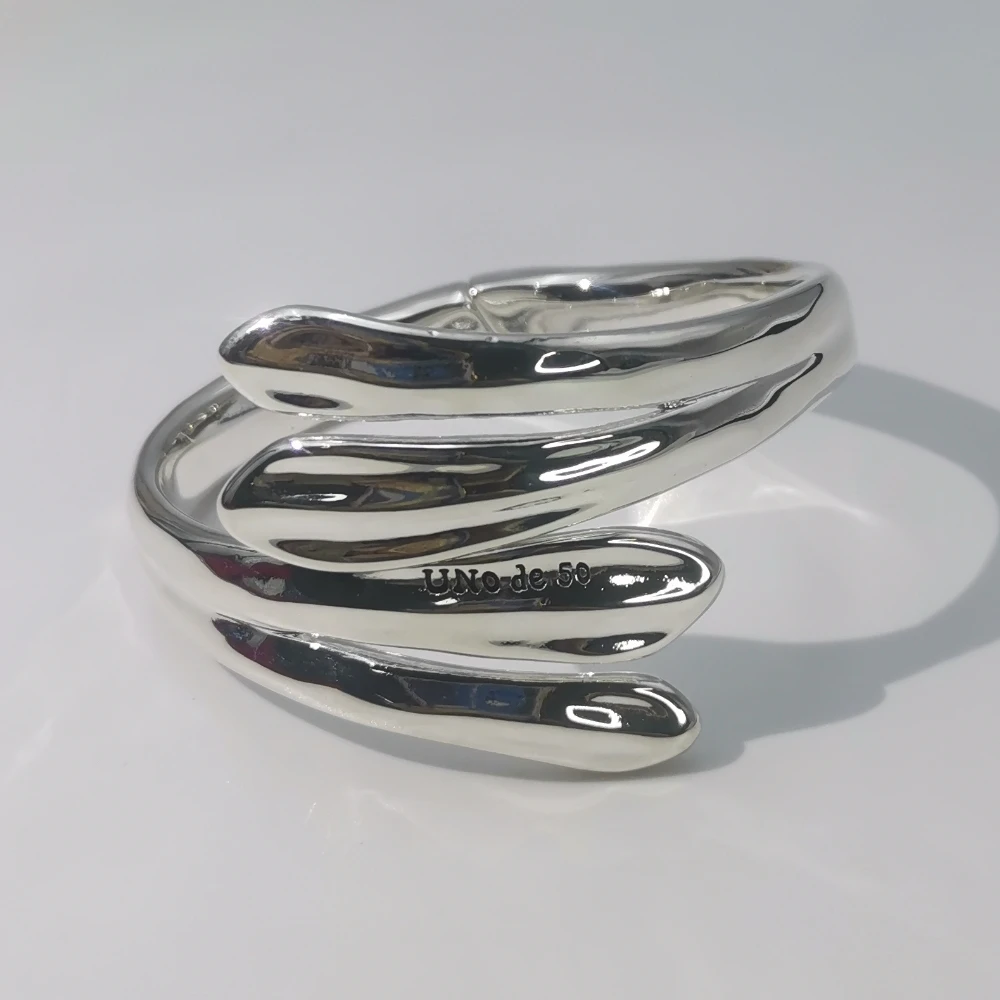 2024 Испания ювелирные изделия UNOde премиум дизайн серебряное перо регулируемый