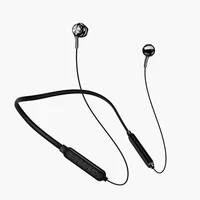 s6 dual stereo bass cordless headset with mic phone headset sport neckband wireless bluetooth earphone in ear earbuds for iphone