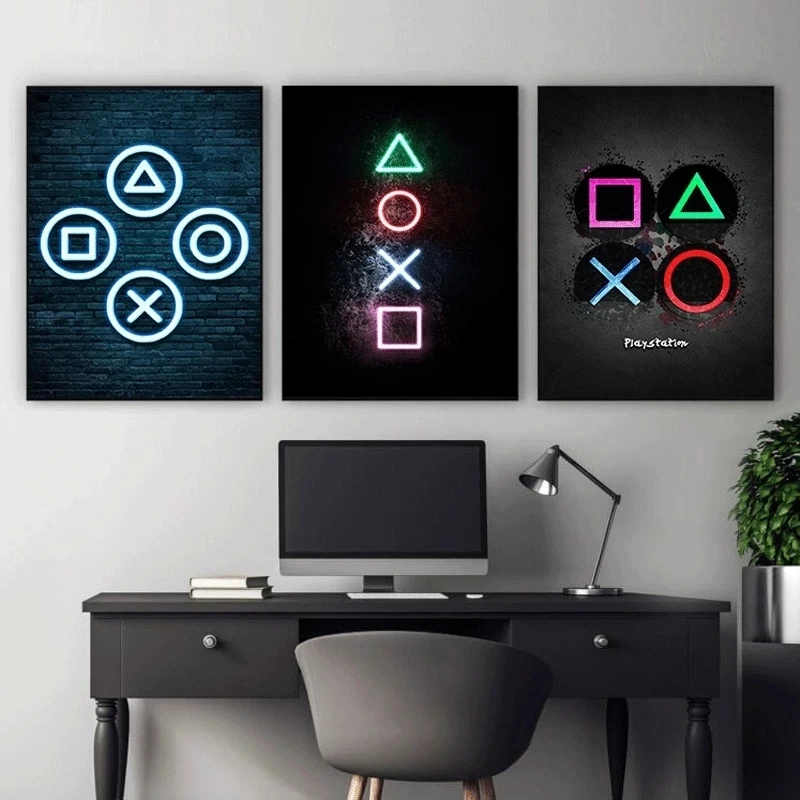 Graffiti Home Decoration HD Prints Gaming Keyboard Paintings